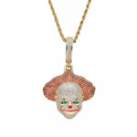 Indlæs billedet i galleri-viseren, Clown Halloween Halskette Iced Out CZ HipHop Choker - Clown
