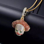 Lade das Bild in den Galerie-Viewer, Clown Halloween Halskette Iced Out CZ HipHop Choker - Clown
