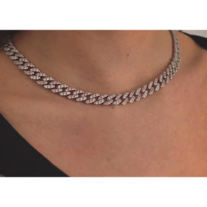 Cuban Link Choker Weiß / Rose - Jimmy Santoro