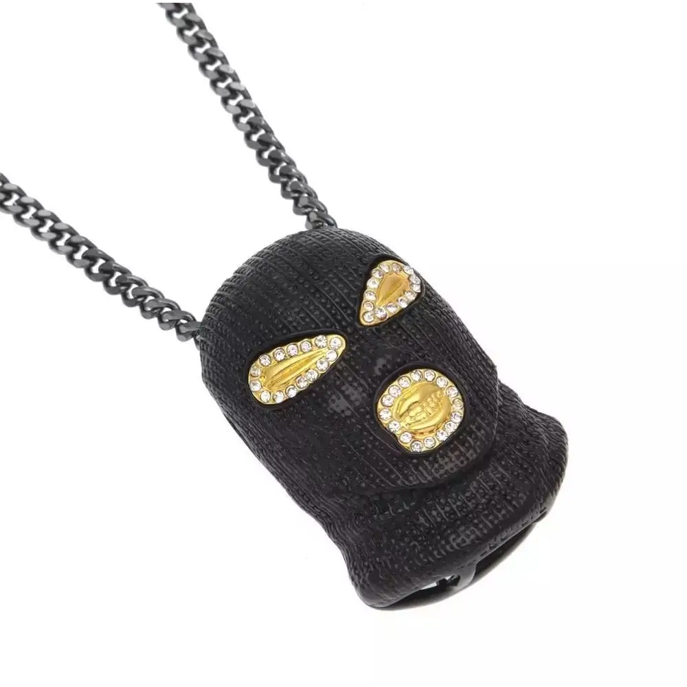 HipHop Halskette Maskierter Gangster schwarz - HipHop