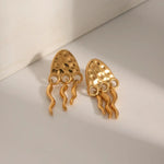 Indlæs billede til gallerivisning Jellyfish Ohrringe - Stainless Steel 18K vergoldet
