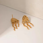 Charger l&#39;image dans la galerie, Jellyfish Ohrringe - Stainless Steel 18K vergoldet
