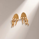 Load image into Gallery viewer, Jellyfish Ohrringe - Stainless Steel 18K vergoldet
