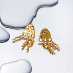 Cargar imagen en el visor de la galería, Jellyfish Ohrringe - Stainless Steel 18K vergoldet
