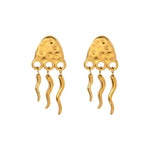 Cargar imagen en el visor de la galería, Jellyfish Ohrringe - Stainless Steel 18K vergoldet
