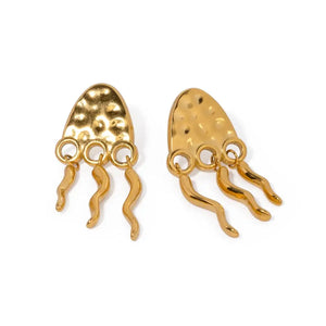 Jellyfish Ohrringe - Stainless Steel 18K vergoldet