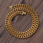 Cargar imagen en el visor de la galería, Kubanische Gliederkette 8mm Choker Kette Gold - Kubanische
