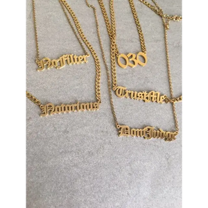 Personalisierte Kette Gold No Filter Halskette - No Filter