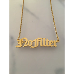 Lade das Bild in den Galerie-Viewer, Personalisierte Kette Gold No Filter Halskette - No Filter
