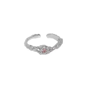 Ring Damen Silber 925 Sterling mit Kristall - Silber Ring